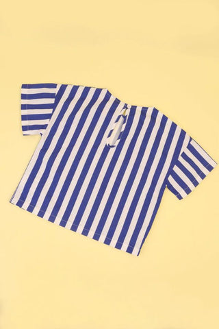 Kids Defoe Top | Blue Stripe