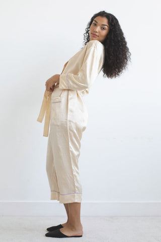 The PJ Jumpsuit | Pale Gold