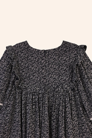 Fleur Dress | Navy Ditsy