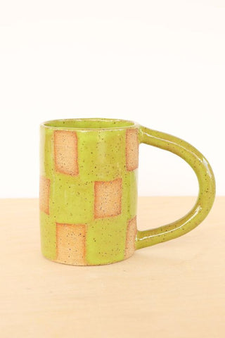 Checkerboard Mug | Lime