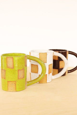 Checkerboard Mug | Lime