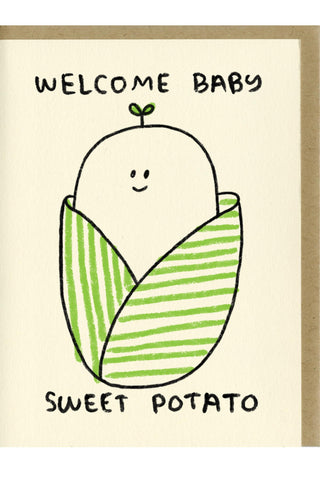 Sweet Potato Baby Card