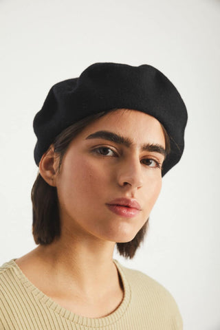 Maple Beret | Black