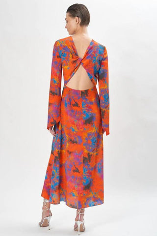 MARA DRESS | TIE DYE ORANGE