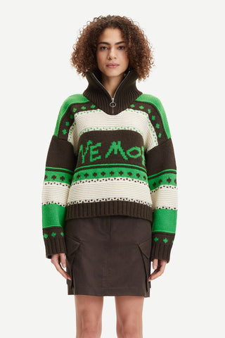 EKEI TURTLENECK ZIP | VIBRANT GREEN
