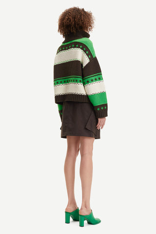 EKEI TURTLENECK ZIP | VIBRANT GREEN