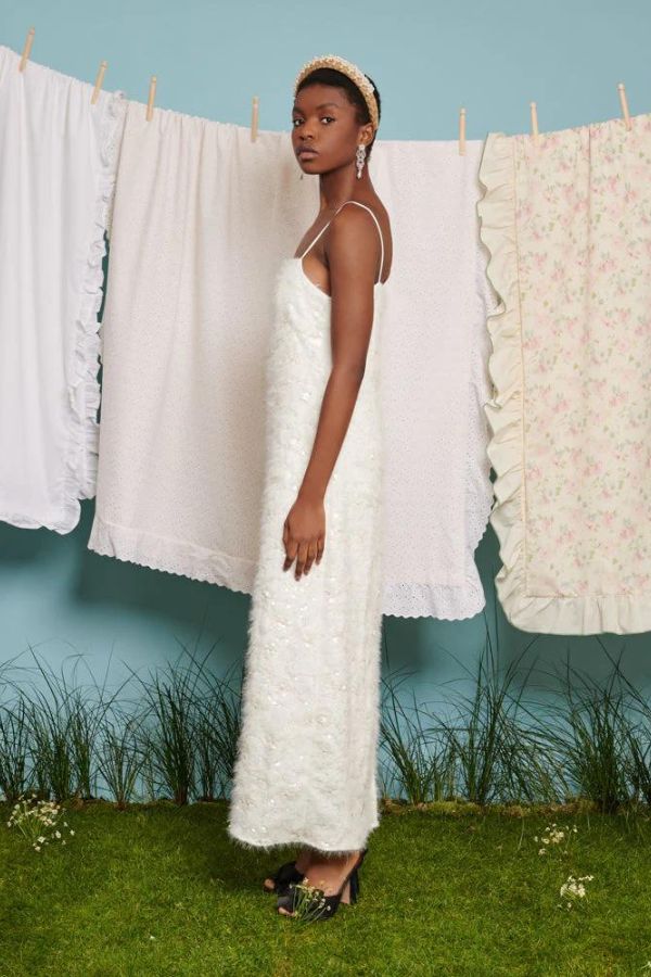 Ivory new arrivals embellished dress
