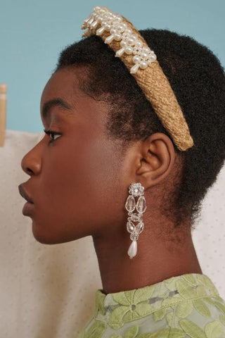 Bridal Pearl Bead Earrings Bridal Accessories 
