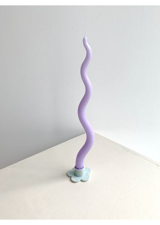 15" Wave Candle | Periwinkle