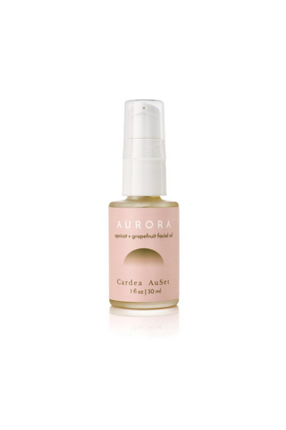 Named after the Greek Goddess of Dawn, AURORA is a sumptuous facial oil meant to be used as part of your morning routine. A cocktail of vitamins A, C and E-rich oil helps firm tired skin, while avocado oil and vitamin D promote cell regeneration for a less-tired look in the future. The icing is a touch of jojoba and apricot oils, which reduce inflammation, and grapefruit oil, which gives you a lit-from-within glow. Made with all natural ingredients for glowing skin. 
