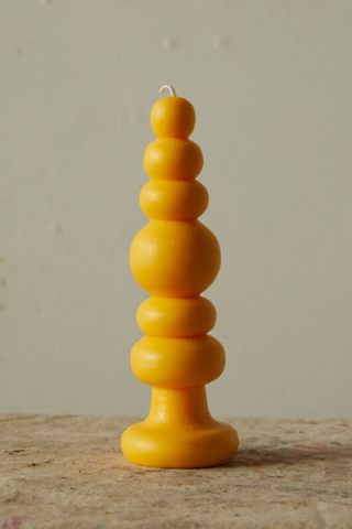 These striking silhouettes add some character to your living space, we love the Knubby Candle designed by Carl Durkow. Elevate these objects into a realm of sculptural expression. Whether used as decorative adornments or a practical means of spatial illumination, this family of candles is imbued with personality that radiates. Made from a blend of 50% soy and 50% beeswax. The perfect gift for your home or hostess gift.