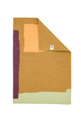 Make your days a little softer with Cold Picnic's abstract rug featuring bright summer hues. Cold Picnic's flat weave rugs offer a lightweight and slightly more casual update to their trademark hand tufted rugs. Their texture is pleasantly scratchy (think vintage wool sweaters or your sweetheart’s stubble). 