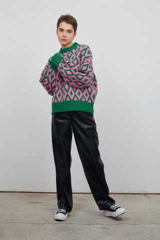 AMMA JUMPER | PINK/GREEN