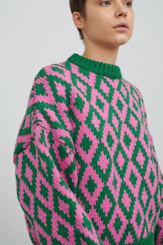 AMMA JUMPER | PINK/GREEN