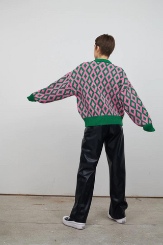 AMMA JUMPER | PINK/GREEN