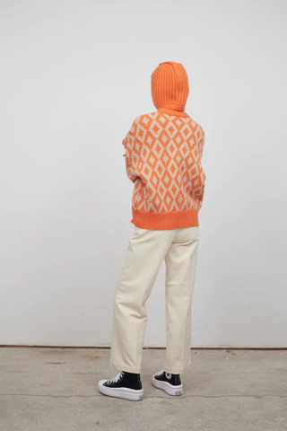 AMMA JUMPER | ORANGE/BISCUIT