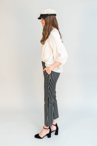 There's nothing more empowering than rocking a pair of classic fit trousers. This striped ensemble will have you looking and feeling like the girl boss you are. Pair with the matching Laurent Blazer and you'll be ready to accomplish anything that comes your way. 