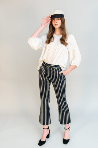 There's nothing more empowering than rocking a pair of classic fit trousers. This striped ensemble will have you looking and feeling like the girl boss you are. Pair with the matching Laurent Blazer and you'll be ready to accomplish anything that comes your way. 