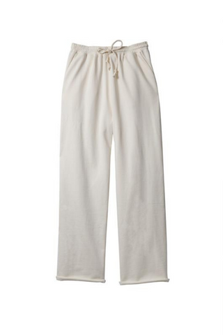 Easy-breezy. The fit of this new sweatpant silhouette is high-rise with a relaxed fit and straight, semi-wide leg. Made in 100% cotton french terry, The Breeze Sweatpant will have you feeling confident + cozy whether you’re running to your next Zoom meeting or running for brunch. Our fave feature – the raw, rolled hem can be easily shortened to customize to your perfect length. Designed by Soft Focus. Also available in Graphite + Sea Breeze.